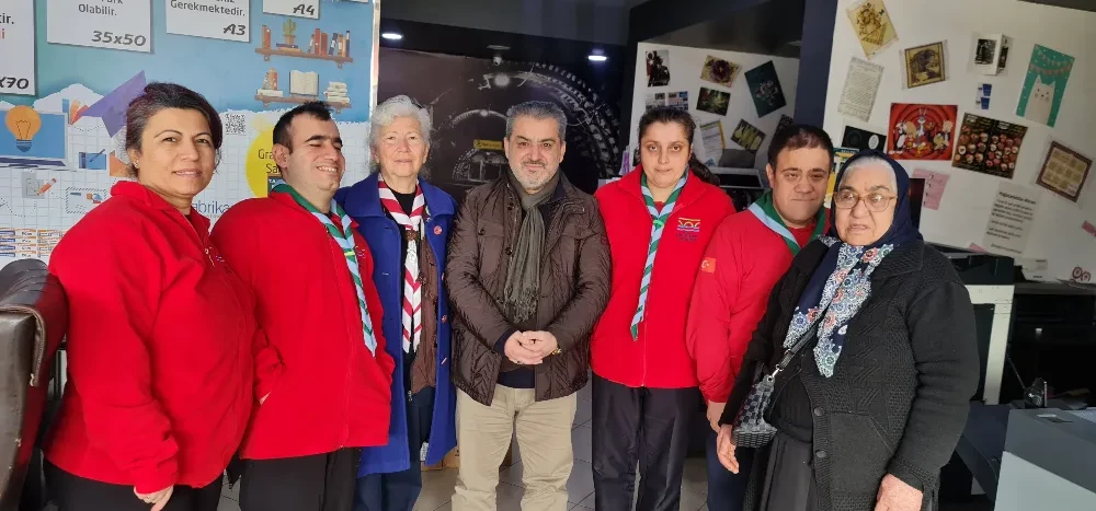 Engelli İzcilerden Fikir Fabrikasına Anlamlı Ziyaret