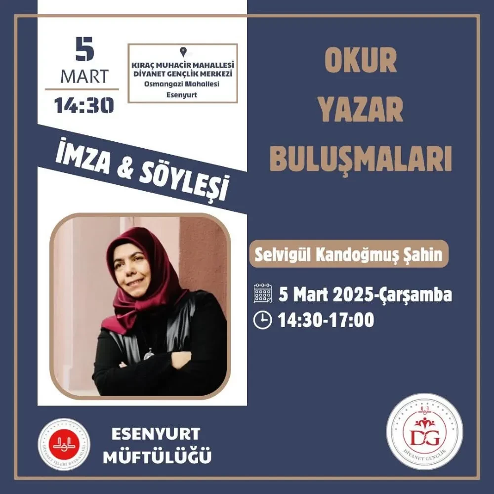 Esenyurt’ta Okur-Yazar Buluşmaları: Selvigül Kandoğmuş Şahin ile İmza ve Söyleşi